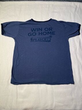 Vintage TNT Sports Win Or Go Home NBA Playoffs T Shirt Mens 2XL Barkley Shaq Y2K